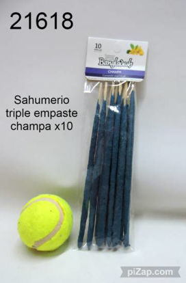 Imagen de SAHUMERIO TRIPLE EMPASTE CHAMPA X10 4.24